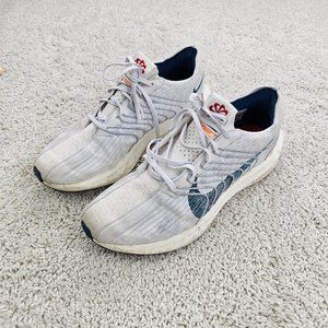 Nike White and Blue Athletic Shoes